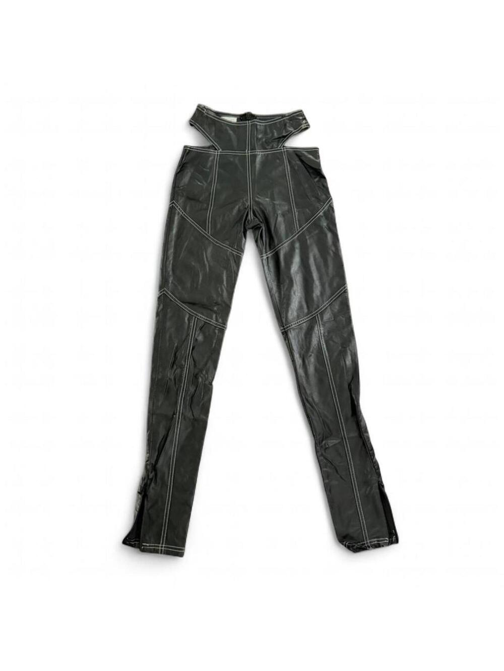 Mistress Rocks Women's Grey and Green Trousers